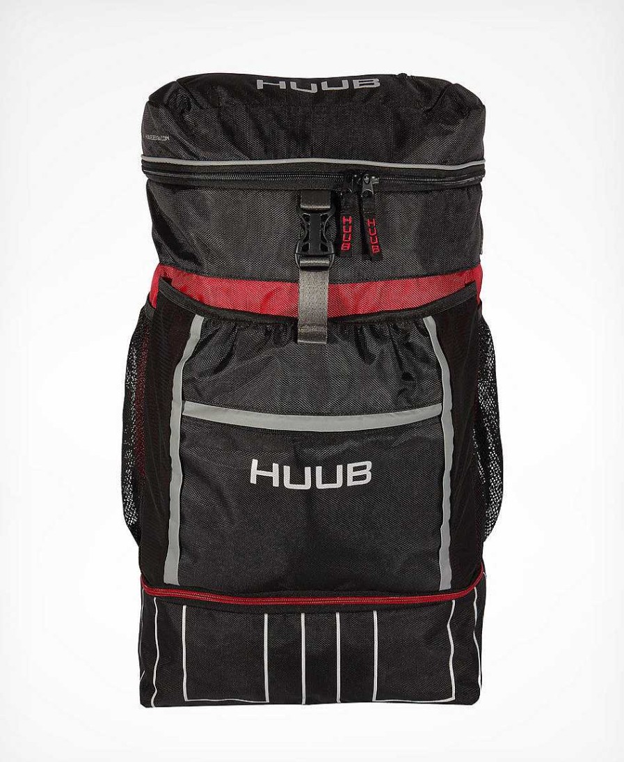 Herren HUUB Zubehör | Transition // Rucksack - Schwarz / Dunkelrot