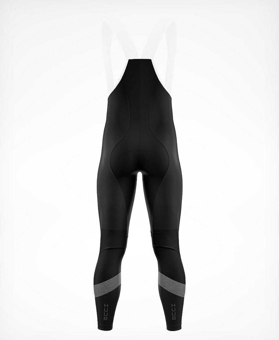 Damen HUUB Trägerhosen | England Rugby Thermo-Tragerhose, Schwarz