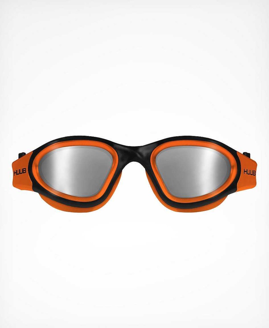 Herren HUUB Brillen | Aphotic Schwimmbrille – Orange Polarisiert