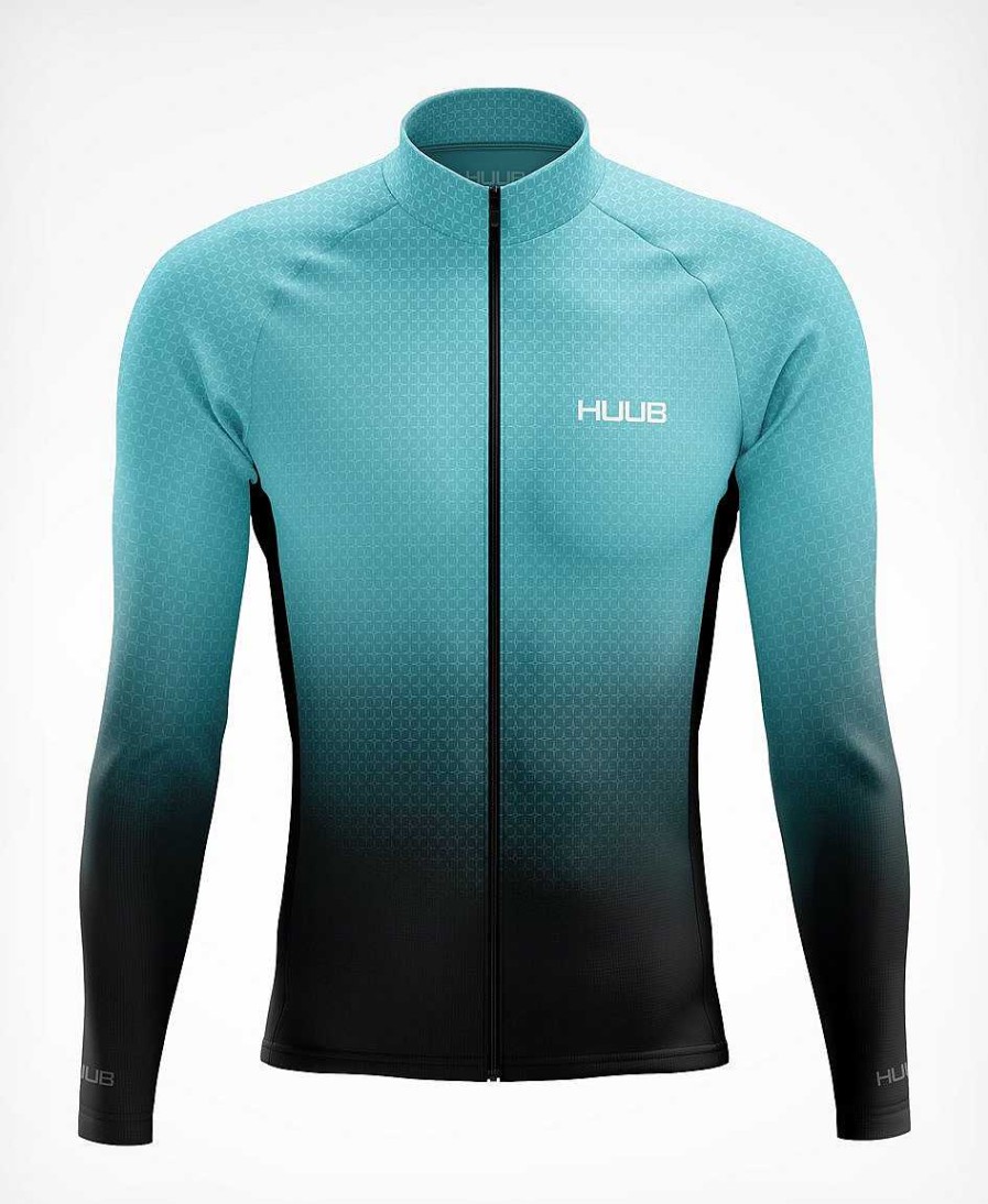 Damen HUUB Jacken | Althea Thermo-Langarmtrikot Schwarz/Blaugrun – Damen