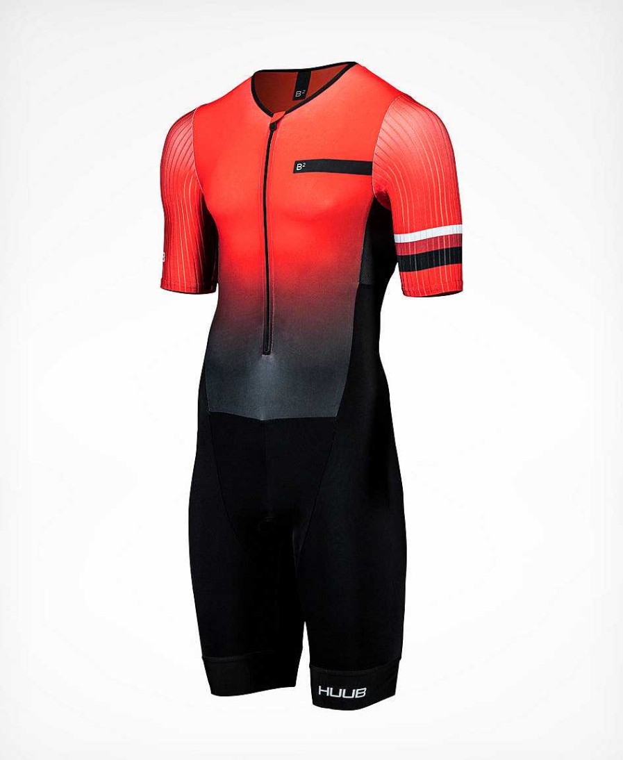 Herren HUUB Triathlonanzüge | Brownlee Club Aero Tri Suit Rot – Herren