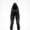 Damen HUUB Trägerhosen | England Rugby Thermo-Tragerhose, Schwarz