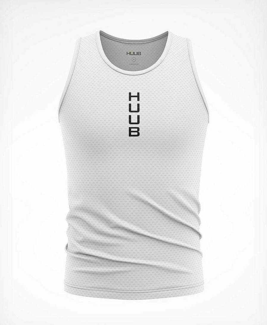 Herren HUUB Basisschichten | Essential Armelloses Technisches Baselayer – Weis