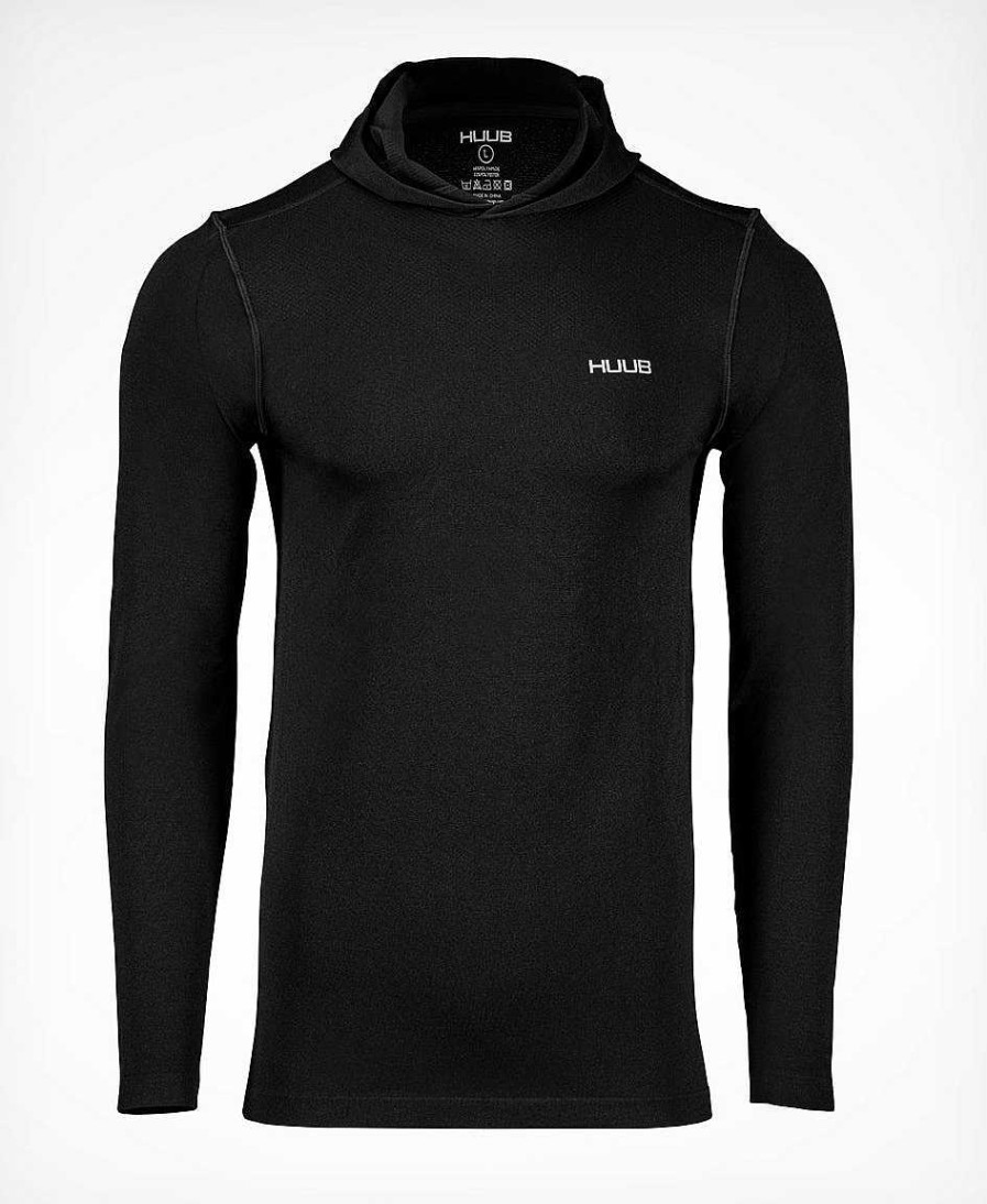 Herren HUUB Training | Nahtloser Trainings-Hoodie Schwarz – Herren