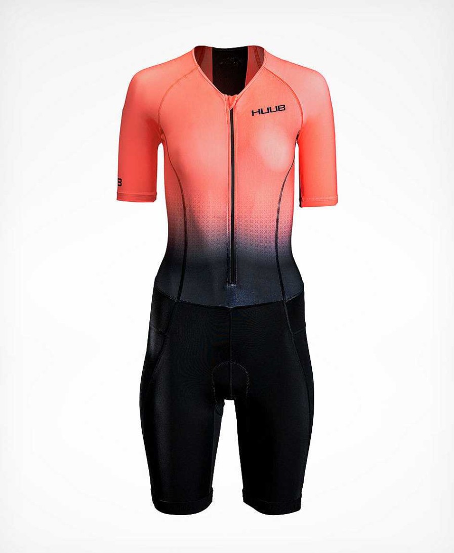 Damen HUUB Triathlonanzüge | Commit Long Course Tri Suit Coral – Damen