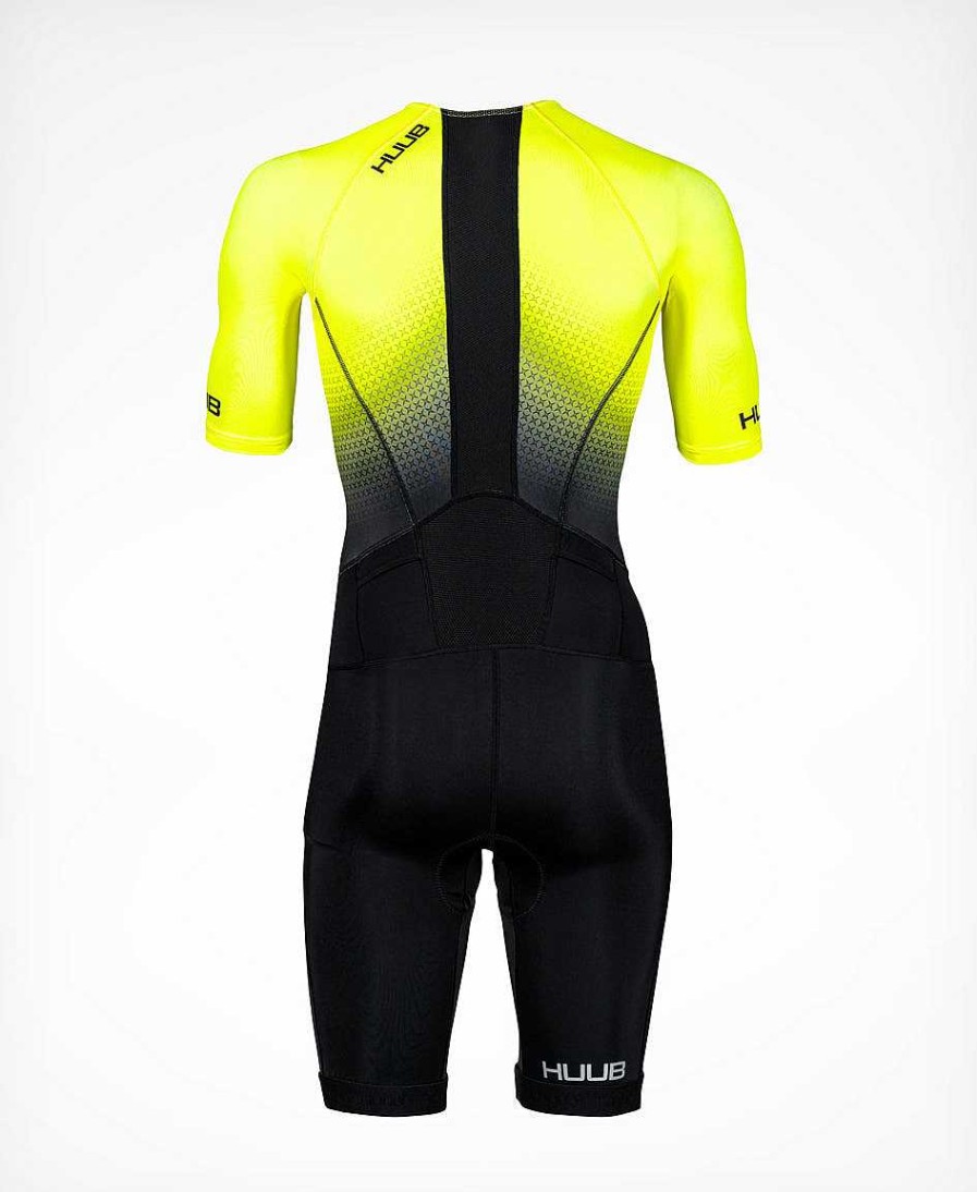 Herren HUUB Triathlonanzüge | Commit Long Course Tri Suit Fluo Yellow – Herren