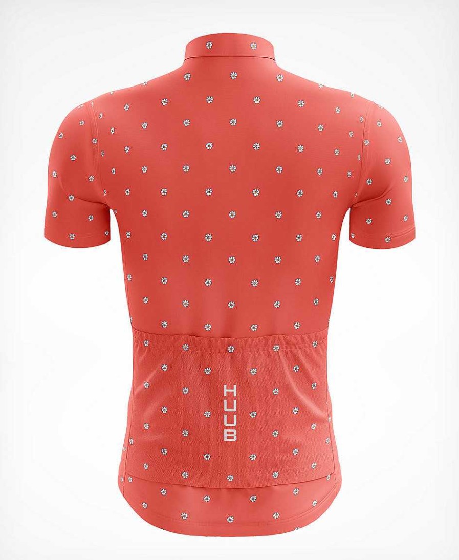 Damen HUUB Trikots Und Trägershorts | La Fleur Kurzarmtrikot Coral Flowers – Damen