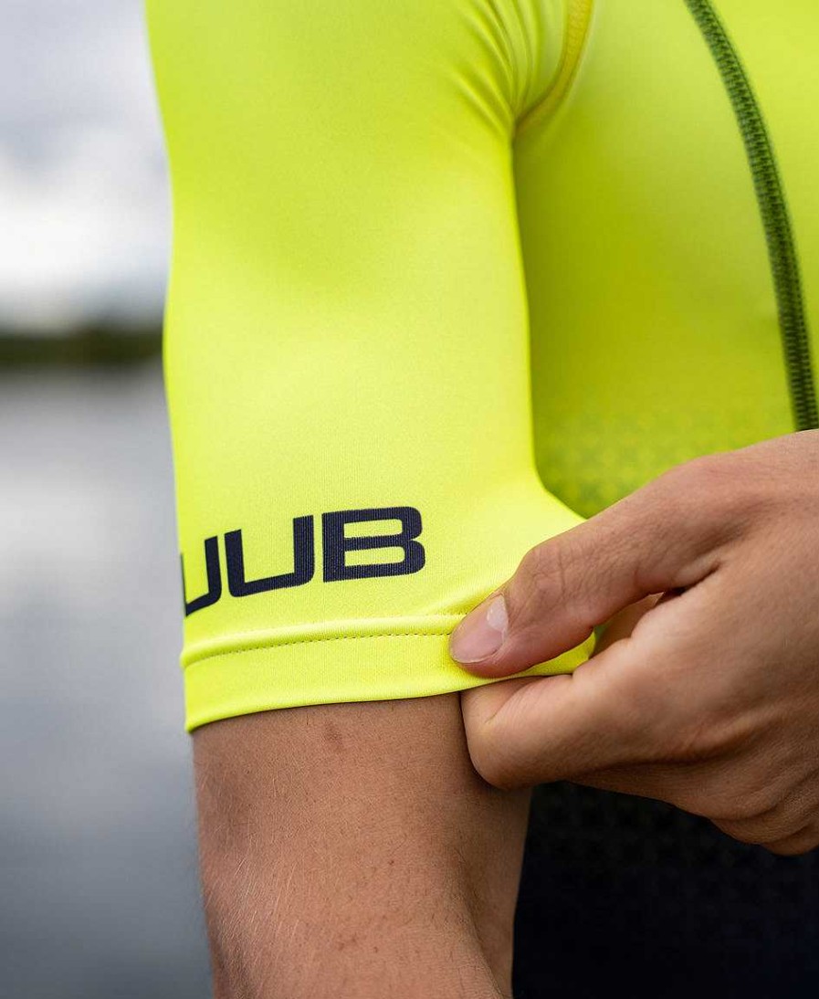 Herren HUUB Triathlonanzüge | Commit Long Course Tri Suit Fluo Yellow – Herren