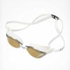 Herren HUUB Brillen | Brownlee Acute Schwimmbrille – Weis/Gold