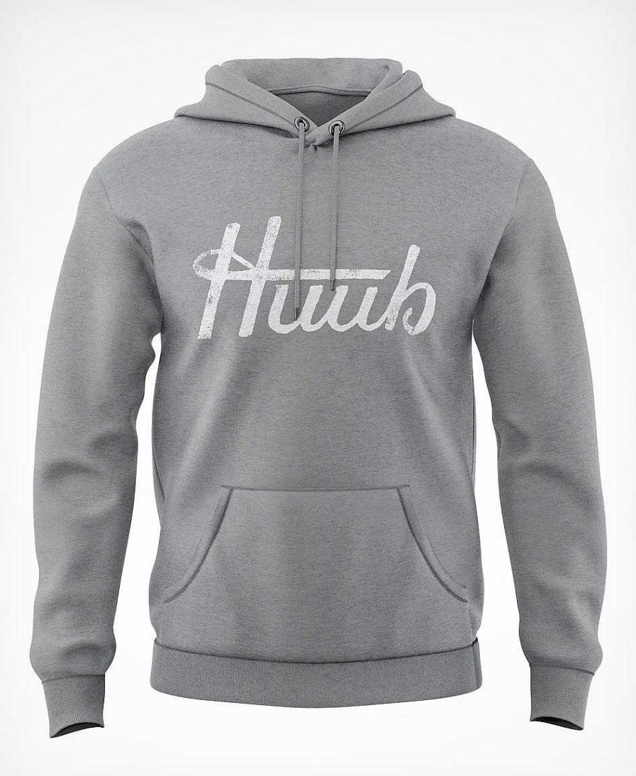 Herren HUUB Freizeit | Kapuzenpullover Mit Schriftzug – Grau